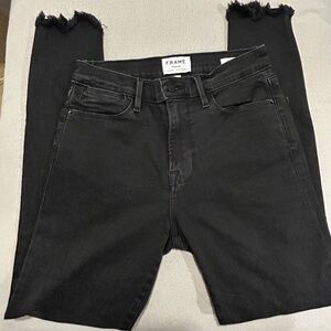 FRAME Jeans Le High Skinny Raw Hem with Stretch 28